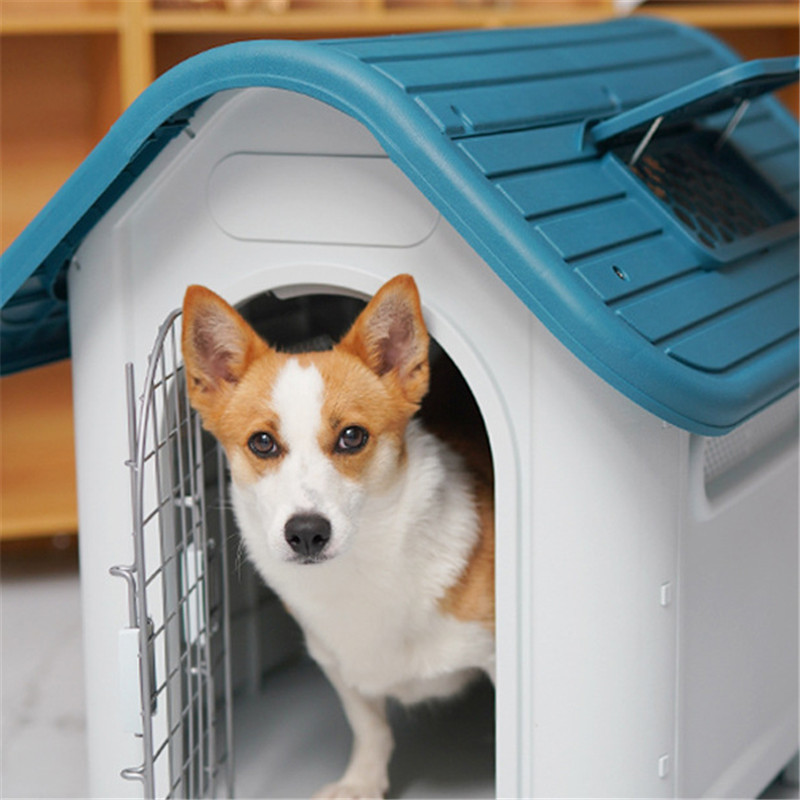 Plastic Heavy Duty Waterproof Dog House Kennel  (1)
